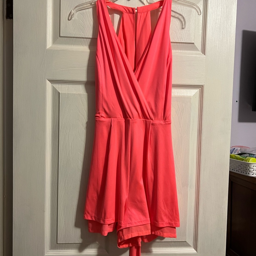 Express fluorescent pink romper